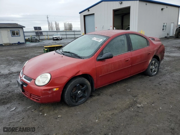 2005 Dodge Neon SXT with VIN 1B3ES56C95D285572, listed as a Copart auction lot 47734805 with NaN miles and Salvage Title. Bid and sale history available at carsss.com. Image 1.