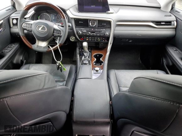 2019 Lexus RX 350 with VIN 2T2BZMCA6KC191941, listed as a Copart auction lot 53946995 with 45,553 mi miles and Salvage title. Bid and sale history available at DreamBid. Image 8.