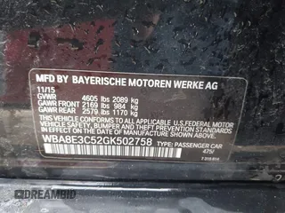 2016 BMW 3 Series 328i xDrive z VIN WBA8E3C52GK502758, wystawiony jako IAAI lot #41651463 z przebiegiem 95 537 mil mil oraz . Historia ofert i sprzedaży dostępna na DreamBid. Obrazek 9.