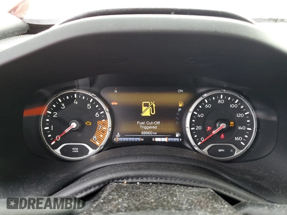 2020 Jeep Renegade Limited with VIN ZACNJAD14LPL42185, listed as a Copart auction lot 46510075 with 68,960 mi miles and Salvage title. Bid and sale history available at DreamBid. Image 9.