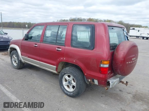 1999 Isuzu Trooper S with VIN JACDJ58X8X7920942, listed as a IAAI auction lot 42029335 with 164,186 mi miles and . Bid and sale history available at DreamBid. Image 3.