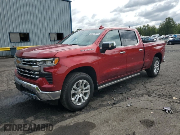 2024 Chevrolet Silverado 1500 LTZ with VIN 1GCUDGED8RZ133141, listed as a Copart auction lot 73213644 with 6,352 mi miles and Salvage Title. Bid and sale history available at DreamBid. Image 1.
