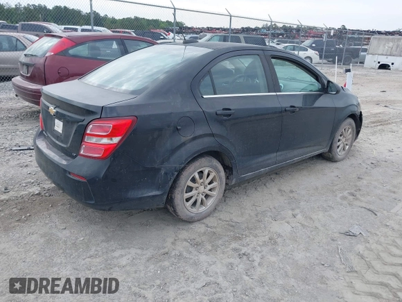 2017 Chevrolet Sonic LT with VIN 1G1JD5SH8H4124958, listed as a IAAI auction lot 42196563 with 172,559 mi miles and . Bid and sale history available at DreamBid. Image 4.