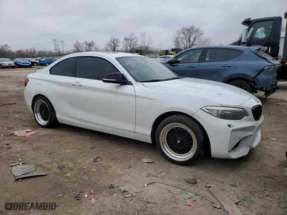 2016 BMW 2 Series 228i with VIN WBA1F9C56GV544799, listed as a Copart auction lot 45024865 with 0 mi miles and Clean Title. Bid and sale history available at carsss.com. Image 4.