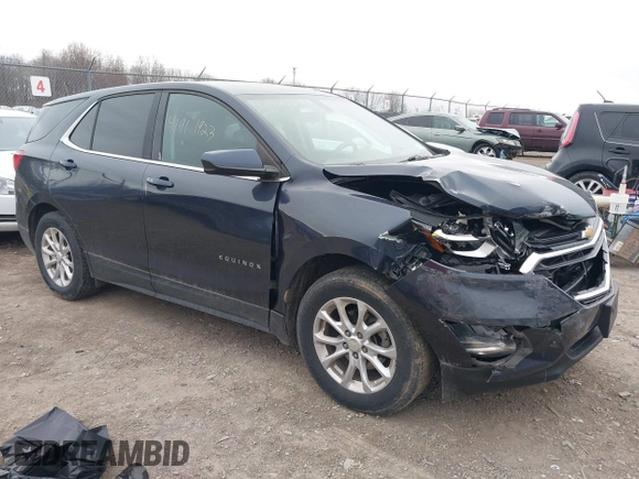 2018 Chevrolet Equinox LT with VIN 3GNAXJEV2JL293664, listed as a IAAI auction lot 41911923 with 105,057 mi miles and . Bid and sale history available at DreamBid. Image 1.