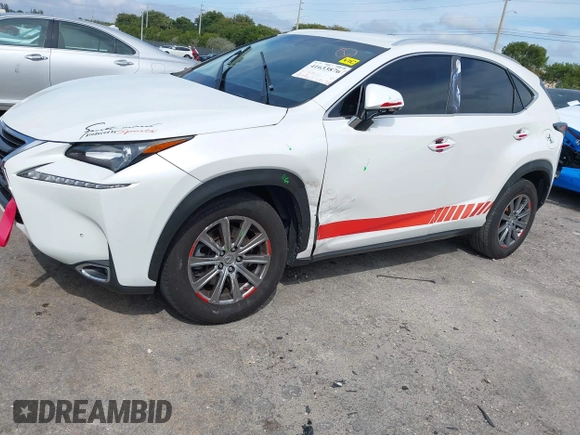2015 Lexus NX 200t with VIN JTJYARBZ1F2018047, listed as a IAAI auction lot 41633876 with 154,396 mi miles. Bid and sale history available at carsss.com. Image 6.