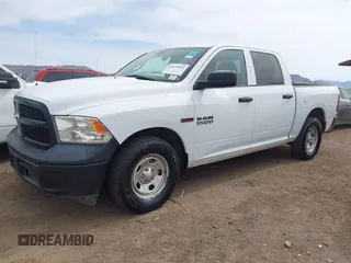 2018 Ram 1500 Tradesman with VIN 1C6RR6KM0JS278331, listed as a IAAI auction lot 41929093 with 43,862 mi miles and . Bid and sale history available at DreamBid. Image 2.