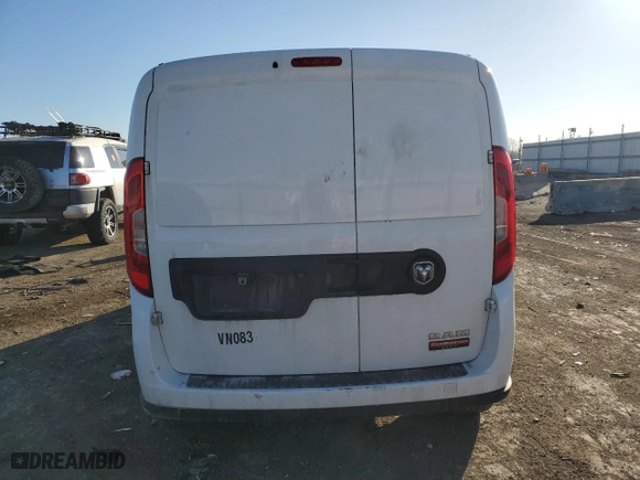 2022 Ram ProMaster City Wagon with VIN ZFBHRFAB3N6X81891, listed as a Copart auction lot 44535535 with 20,148 mi miles and Salvage Title. Bid and sale history available at carsss.com. Image 6.