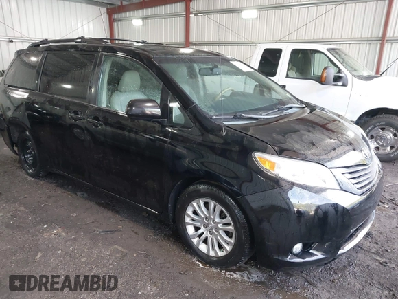 2013 Toyota Sienna XLE AAS with VIN 5TDYK3DC7DS367502, listed as a IAAI auction lot 41984210 with 212,232 mi miles and . Bid and sale history available at carsss.com. Image 1.