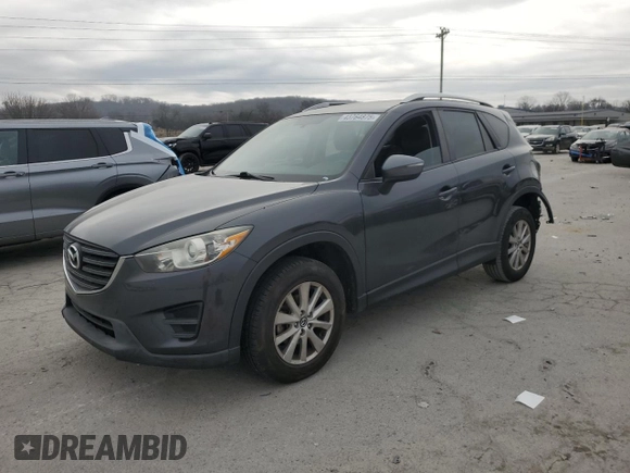 2016 Mazda CX-5 Sport with VIN JM3KE2BE9G0622516, listed as a Copart auction lot 43764875 with 174,701 mi miles and Salvage Title. Bid and sale history available at carsss.com. Image 1.