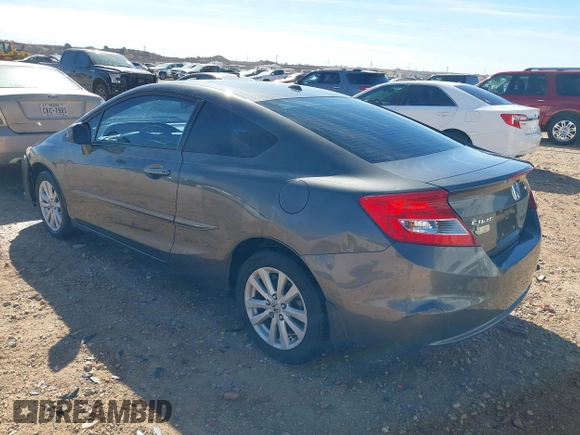 2012 Honda Civic Cpe EX with VIN 2HGFG3B8XCH550429, listed as a IAAI auction lot 41387936 with 176,432 mi miles. Bid and sale history available at carsss.com. Image 3.