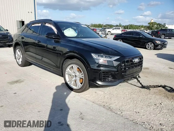 2023 Audi Q8 Premium with VIN WA1AVBF1XPD020187, listed as a Copart auction lot 75623334 with 8,308 mi miles and Salvage title. Bid and sale history available at DreamBid. Image 11.
