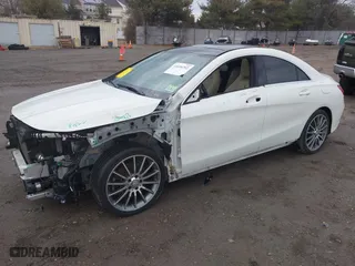2016 Mercedes-Benz CLA with VIN WDDSJ4EB8GN353581, listed as a IAAI auction lot 41694792 with 109,332 mi miles. Bid and sale history available at carsss.com. Image 2.