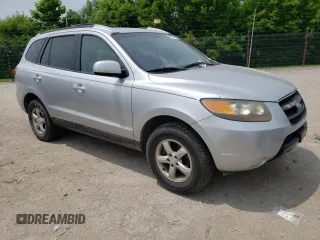 2007 Hyundai Santa Fe GLS with VIN 5NMSG73D17H082911, listed as a Copart auction lot 60974815 with 185,260 mi miles and Clean title. Bid and sale history available at DreamBid. Image 4.