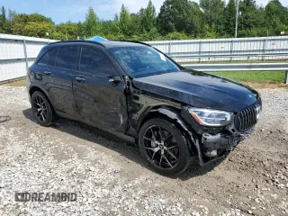 2020 Mercedes-Benz GLC with VIN W1N0G6EB3LF864480, listed as a Copart auction lot 70391864 with 77,869 mi miles and Salvage Title. Bid and sale history available at carsss.com. Image 4.