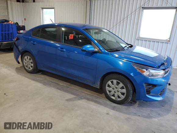 2021 Kia Rio S with VIN 3KPA24ADXME422202, listed as a Copart auction lot 85538434 with 99,138 mi miles and Salvage Title. Bid and sale history available at DreamBid. Image 4.
