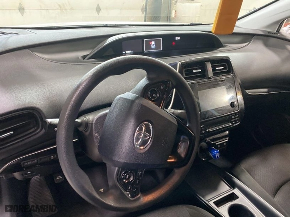 2019 Toyota Prius L Eco with VIN JTDKARFU4K3089514, listed as a IAAI auction lot 42018879 with 93,836 mi miles. Bid and sale history available at carsss.com. Image 1.