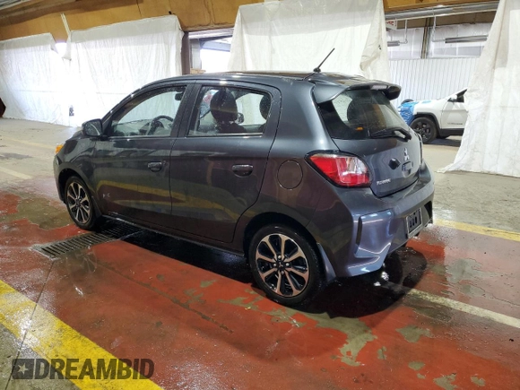 2024 Mitsubishi Mirage Black Edition with VIN ML32AWHJ5RH000891, listed as a Copart auction lot 52866905 with 13,417 mi miles and Clean title. Bid and sale history available at DreamBid. Image 2.
