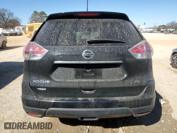 2016 Nissan Rogue SL with VIN 5N1AT2MT5GC867569, listed as a Copart auction lot 47265265 with 101,501 mi miles and Salvage Title. Bid and sale history available at carsss.com. Image 6.