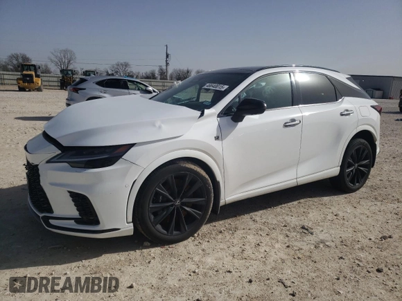 2024 Lexus RX 500h F Sport Performance z VIN 2T2BCMEAXRC010798, wystawiony jako Copart lot #46640015 z przebiegiem Nie podano mil oraz Szkoda całkowita • Salvage title. Historia ofert i sprzedaży dostępna na DreamBid. Obrazek 1.