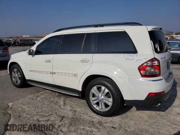 2008 Mercedes-Benz GL-Class 4.6L with VIN 4JGBF71E98A383982, listed as a Copart auction lot 76320554 with 108,857 mi miles and Salvage Title. Bid and sale history available at carsss.com. Image 2.
