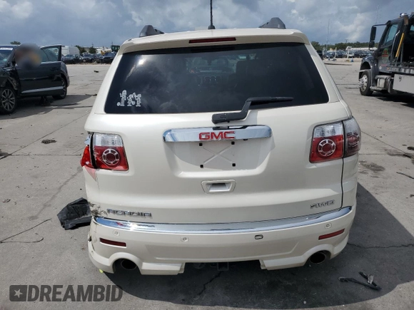 2012 GMC Acadia Denali with VIN 1GKKVTED7CJ335248, listed as a Copart auction lot 69451384 with 124,641 mi miles and Salvage Title. Bid and sale history available at carsss.com. Image 6.