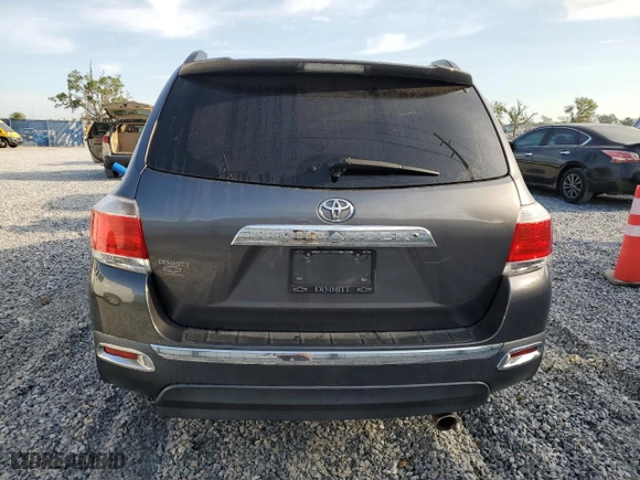 2013 Toyota Highlander Limited with VIN 5TDYK3EH1DS124813, listed as a Copart auction lot 50069895 with 0 mi miles and Salvage Title. Bid and sale history available at carsss.com. Image 6.