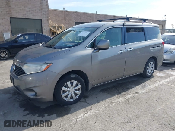 2012 Nissan Quest SL with VIN JN8AE2KP8C9043064, listed as a IAAI auction lot 41609087 with 153,635 mi miles and . Bid and sale history available at DreamBid. Image 2.