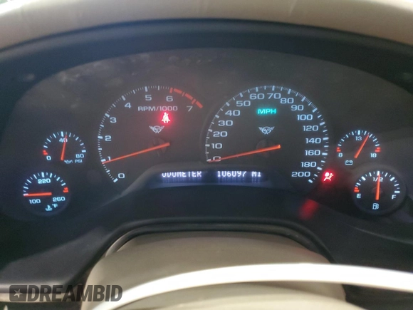 2004 Chevrolet Corvette with VIN 1G1YY32G945121487, listed as a Copart auction lot 84855464 with 106,097 mi miles and Salvage Title. Bid and sale history available at carsss.com. Image 9.
