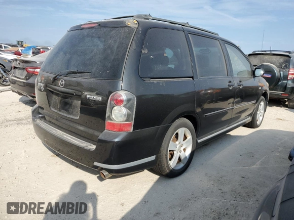 2005 Mazda MPV LX with VIN JM3LW28J550550474, listed as a Copart auction lot 75112994 with 0 mi miles and Salvage Title. Bid and sale history available at carsss.com. Image 3.