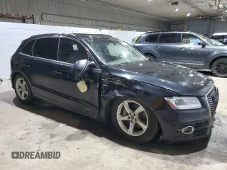 2014 Audi Q5 Premium Plus with VIN WA1DGAFPXEA032411, listed as a Copart auction lot 89115195 with 183,028 mi miles and Salvage Title. Bid and sale history available at carsss.com. Image 4.