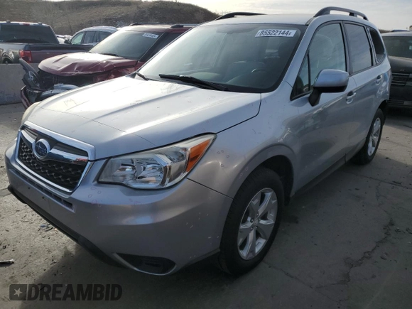 2014 Subaru Forester 2.5i Premium with VIN JF2SJACC5EG445514, listed as a Copart auction lot 85522144 with 147,307 mi miles and Salvage Title. Bid and sale history available at carsss.com. Image 1.