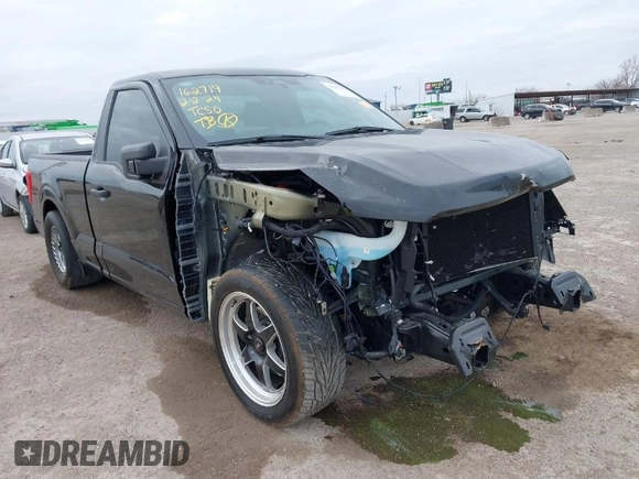 2023 Ford F-150 XL with VIN 1FTMF1C56PKF82536, listed as a IAAI auction lot 41453141 with 2,487 mi miles and . Bid and sale history available at carsss.com. Image 1.