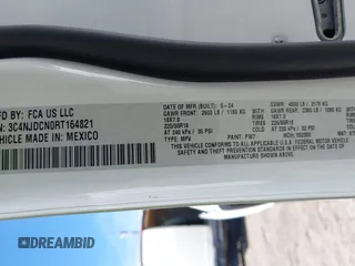 2024 Jeep Compass Limited с VIN 3C4NJDCN0RT164821, выставлен на аукционе IAAI как лот 42352628 с пробегом 8 203 миль миль и . История ставок и продаж доступна на DreamBid. Изображение 9.