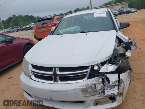 2014 Dodge Avenger SE with VIN 1C3CDZAB4EN226417, listed as a IAAI auction lot 42104189 with 155,454 mi miles and . Bid and sale history available at DreamBid. Image 12.