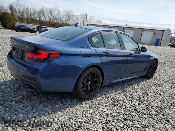 2022 BMW 5 Series 540i xDrive with VIN WBA73BJ07NCH66751, listed as a Copart auction lot 53653415 with 60,059 mi miles and Salvage title. Bid and sale history available at DreamBid. Image 3.