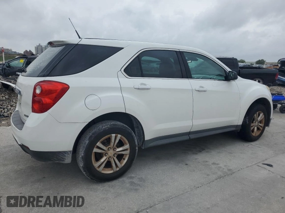 2013 Chevrolet Equinox LS with VIN 2GNALBEK0D6121973, listed as a Copart auction lot 54522935 with Not Provided miles and Clean Title. Bid and sale history available at DreamBid. Image 3.