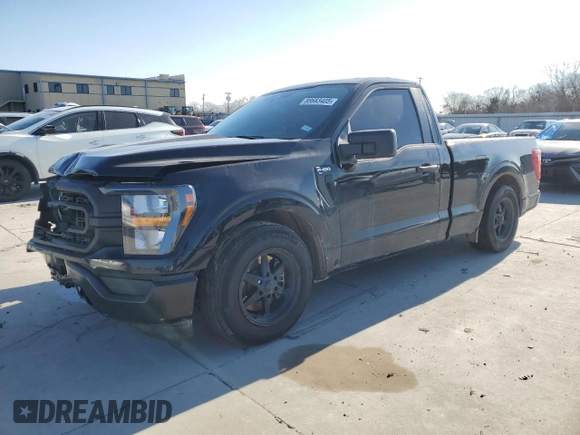 2023 Ford F-150 XL with VIN 1FTMF1C5XPKF48986, listed as a Copart auction lot 88683405 with 23,526 mi miles and Salvage Title. Bid and sale history available at carsss.com. Image 1.