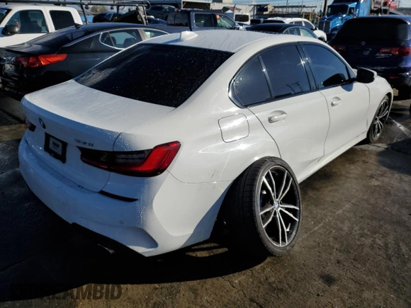2019 BMW 3 Series 330i with VIN WBA5R1C59KAK07604, listed as a Copart auction lot 66944152 with 57,119 mi miles. Bid and sale history available at carsss.com. Image 4.