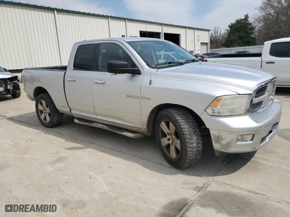 2010 Dodge Ram 1500 SLT with VIN 1D7RB1GT4AS139115, listed as a Copart auction lot 48408365 with 331,235 mi miles and Salvage Title. Bid and sale history available at carsss.com. Image 4.