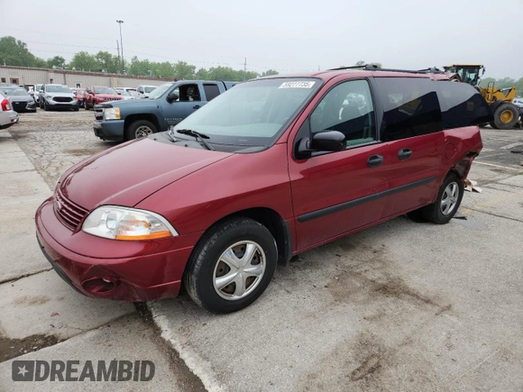 2003 Ford Windstar LX with VIN 2FMZA51493BB03497, listed as a Copart auction lot 59277735 with 102,064 mi miles and Salvage title. Bid and sale history available at DreamBid. Image 1.