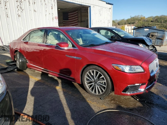 2018 Lincoln Continental Select with VIN 1LN6L9SK0J5609318, listed as a Copart auction lot 76727154 with 34,690 mi miles and Salvage Title. Bid and sale history available at carsss.com. Image 4.