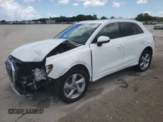 2021 Audi Q3 Premium with VIN WA1AUCF34M1155432, listed as a Copart auction lot 61790315 with 27,746 mi miles and Non repairable. Bid and sale history available at DreamBid. Image 1.