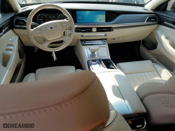 2022 Genesis G90 5.0L Ultimate with VIN KMTF54PHXNU094825, listed as a Copart auction lot 67392564 with 11,303 mi miles and Salvage Title. Bid and sale history available at carsss.com. Image 8.