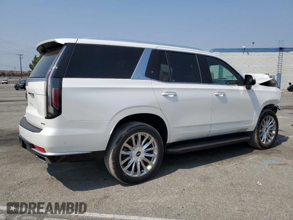 2021 Cadillac Escalade Premium Luxury z VIN 1GYS4BKL4MR215800, wystawiony jako Copart lot #71655614 z przebiegiem 42 844 mil mil oraz Szkoda całkowita • Salvage title. Historia ofert i sprzedaży dostępna na DreamBid. Obrazek 3.