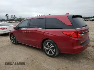 2022 Honda Odyssey Touring with VIN 5FNRL6H84NB025374, listed as a Copart auction lot 44528645 with 47,460 mi miles and Salvage Title. Bid and sale history available at DreamBid. Image 2.