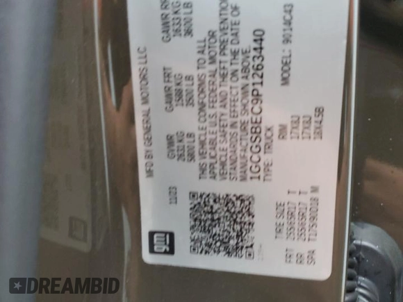 2023 Chevrolet Colorado 2WD Work Truck z VIN 1GCGSBEC9P1263440, wystawiony jako Copart lot #55616485 z przebiegiem 16 169 mil mil oraz Czysty tytuł • Clean title. Historia ofert i sprzedaży dostępna na DreamBid. Obrazek 13.