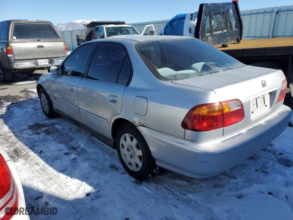 1999 Honda Civic VP with VIN 2HGEJ6610XH574482, listed as a Copart auction lot 43175845 with 176,042 mi miles and Salvage Title. Bid and sale history available at carsss.com. Image 2.