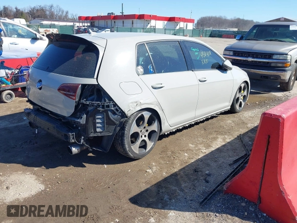 2017 Volkswagen Golf GTI S with VIN 3VW5T7AU4HM057802, listed as a IAAI auction lot 41504011 with 88,203 mi miles. Bid and sale history available at carsss.com. Image 4.