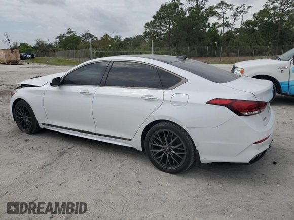 2019 Genesis G80 3.8L с VIN KMHGN4JE9KU288786, выставлен на аукционе Copart как лот 47578115 с пробегом 53 107 миль миль и На запчасти • Non repairable. История ставок и продаж доступна на DreamBid. Изображение 2.